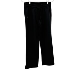 Under Armour Pant Women Medium Black Straight Leg Fleece Lined Activewear Winter